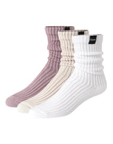 Hanes Originals Men’s Crew Socks Pack, 3 Pairs, SuperSoft Slouch