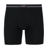 Hanes Perfect Flex Men's Boxer Brief Underwear, Lightweight & Breathable, Black, 1-Pack