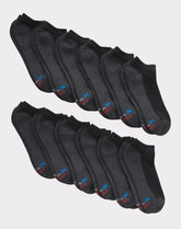 Hanes Men's Cushioned No Show Socks, X-Temp, 12-Pairs