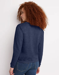 Hanes EcoSmart Women's Fleece Sweatshirt, V-Notch