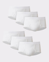 Hanes Ultimate Big Men’s White Cotton Brief Underwear, 6-Pack, (Big & Tall Sizes)