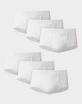 Hanes Ultimate Big Men’s White Cotton Brief Underwear, 6-Pack, (Big & Tall Sizes)