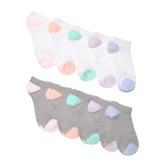 Hanes Moves Women’s No Show Socks, X-Temp, Shoe Size 5-9, 10-Pairs