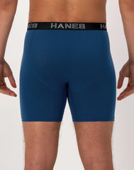 Hanes Ultimate Comfort Flex Fit Total Support Pouch Men's Boxer Brief Underwear, Red/Blue/Black/Grey, 4-Pack