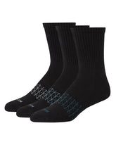 Hanes Absolute Active Men’s Cushioned Crew Socks, Shoe Sizes 6-12, 3-Pairs