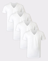 Hanes Ultimate Big Men’s V-Neck T-Shirt Pack, 4-Pack, (Big & Tall Sizes)
