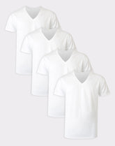 Hanes Ultimate Big Men’s V-Neck T-Shirt Pack, 4-Pack, (Big & Tall Sizes)