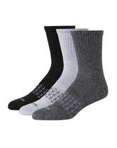 Hanes Absolute Active Men’s Cushioned Crew Socks, Shoe Sizes 6-12, 3-Pairs