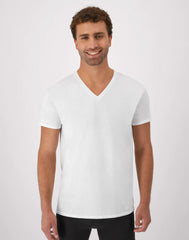 Hanes Men's Undershirt Pack, V-Neck, Moisture-Wicking Cotton with Odor Control, 6-Pack