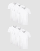 Hanes Men's Undershirt Pack, V-Neck, Moisture-Wicking Cotton with Odor Control, 6-Pack