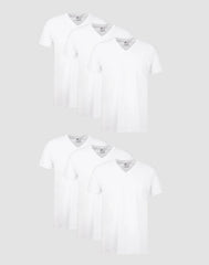Hanes Men's Undershirt Pack, V-Neck, Moisture-Wicking Cotton with Odor Control, 6-Pack