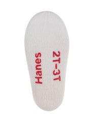 Hanes Infant/Toddler Boys' Heel Shield Socks, Gripper Foot Bottoms, 10-Pairs