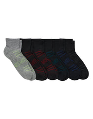 Hanes Moves Breathable Mesh Men’s Ankle Socks, Shoe Sizes 6-12, 6-Pairs