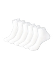 Hanes Originals Women’s SuperSoft Ankle Socks, 6-Pairs