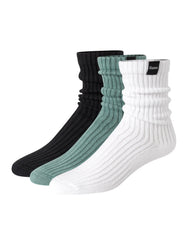 Hanes Originals Men’s Crew Socks Pack, 3 Pairs, SuperSoft Slouch