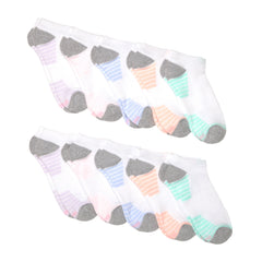 Hanes Moves X-Temp Women’s No Show Socks, 10-Pairs, Shoe Sizes 8-12