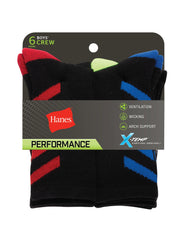 Hanes Performance Boys' X-Temp® Crew 6-Pack