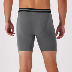 Hanes Perfect Flex Men's Boxer Brief Underwear, Lightweight & Breathable, Grey, 1-Pack