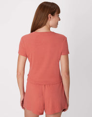 Hanes Originals Women's Supersoft Comfywear Rib Baby Doll Tee