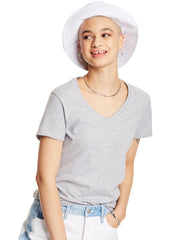 Hanes Perfect-T Women's V-Neck Cotton T-Shirt, Value 2-Pack