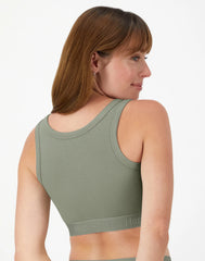 Hanes Originals Women's SuperSoft Comfywear Rib Banded Crop Top