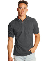 Hanes EcoSmart Men's Pocket Polo Shirt, 2-Pack