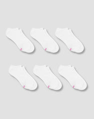 Hanes Women's Performance No Show Socks, Cushioned, 6-Pairs