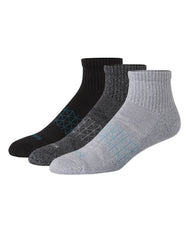 Hanes Absolute Active Men’s Cushioned Ankle Socks Pack, 3-Pack, Moisture Wicking