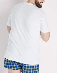 Hanes Ultimate Big Men’s V-Neck T-Shirt Pack, 4-Pack, (Big & Tall Sizes)