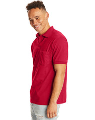 Hanes EcoSmart Men's Pocket Polo Shirt, 2-Pack