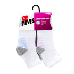 Hanes Moves X-Temp Women’s Ankle Socks, 10-Pairs, Shoe Sizes 5-9