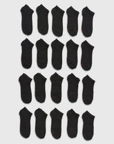 Hanes Men’s Cushioned No Show Socks Pack, 20 Pairs, Moisture Wicking
