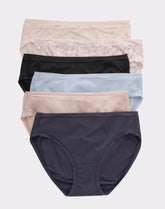 Hanes Women's Super Stretch Microfiber Bikini Underwear, Comfort Flex Fit, 6-Pack