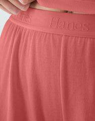 Hanes Originals Women’s SuperSoft Comfywear Rib Sleep Shorts