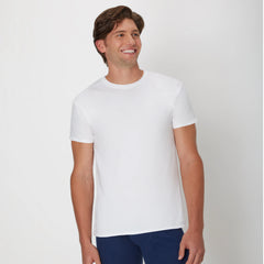 Hanes Ultimate Men’s ComfortSoft Crewneck Undershirt, White, 6-Pack