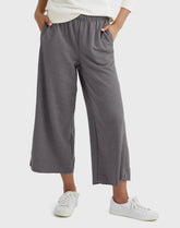 Hanes Originals Women's French Terry Wide Leg Cropped Pants