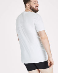 Hanes Ultimate Big Men&rsquo;s White Undershirt Pack, Cotton, 4-Pack, (Big &amp; Tall Sizes)