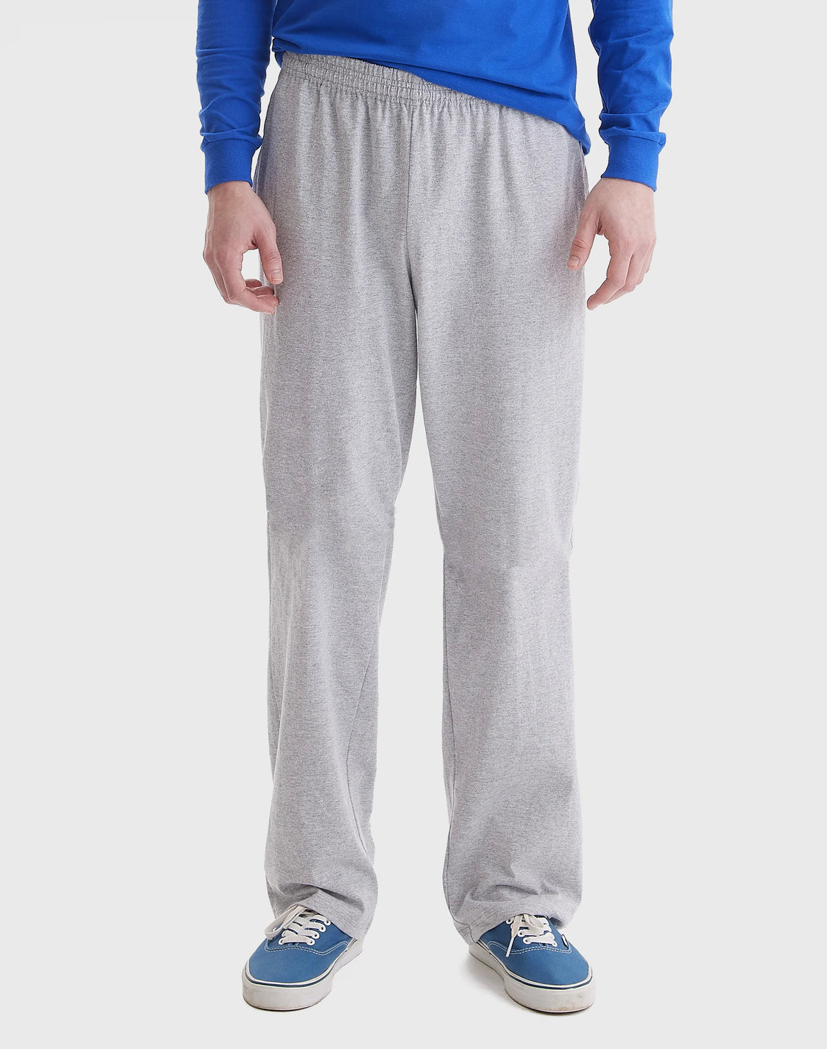 Hanes Essentials Men's Cotton Jersey Pants, 32"