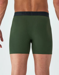Hanes Ultimate Men&rsquo;s Cotton Boxer Brief Underwear, Comfort Flex Waistband, Solids/Print, 5-Pack