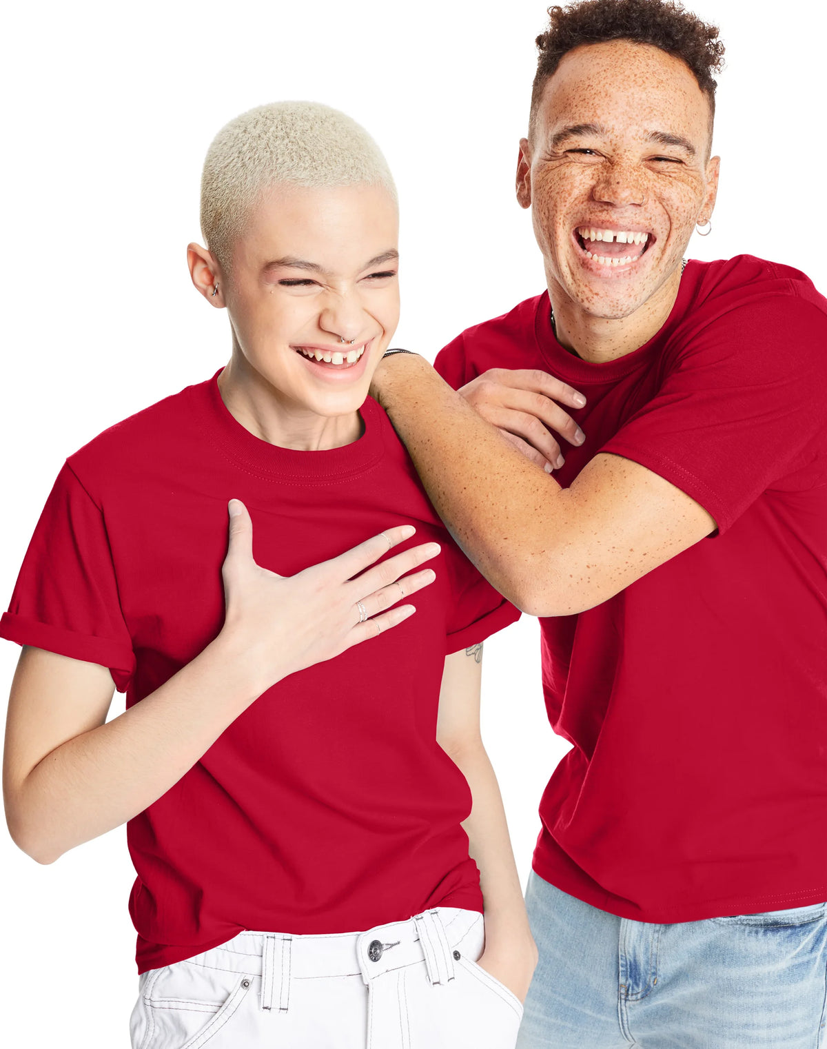 Hanes Beefy-T Unisex Heavyweight Cotton T-Shirt (Big &amp; Tall Sizes Available)