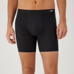 Hanes ComfortSoft Men's Cotton Boxer Brief Underwear, Moisture Wicking, 6-Pack