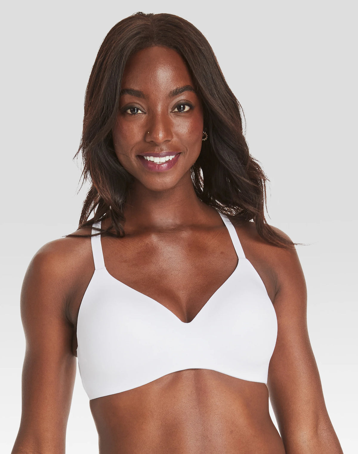 Hanes Women's Concealing Petals Wireless Bra with Convertible Straps