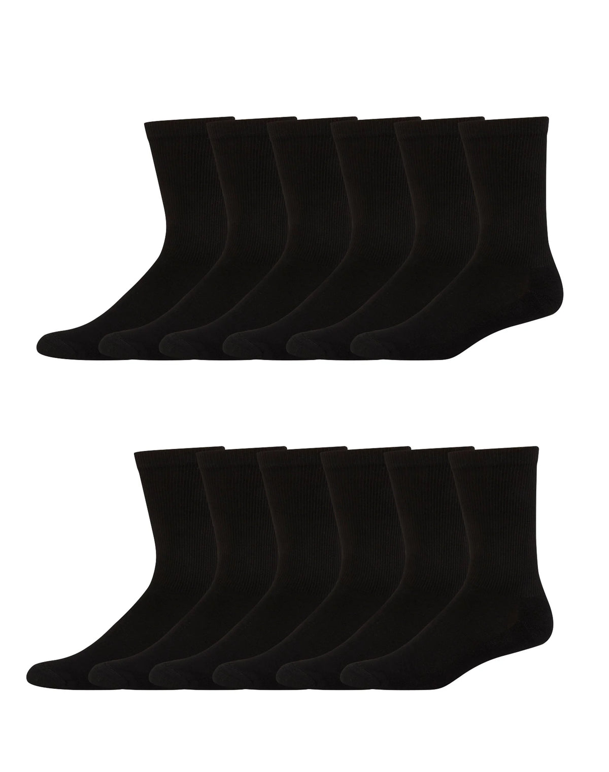 Hanes Men&rsquo;s Cushioned Crew Socks, X-Temp, 12-Pairs
