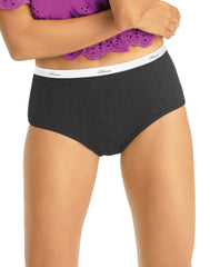 Hanes Women's Ribbed Cotton Briefs 6-Pack