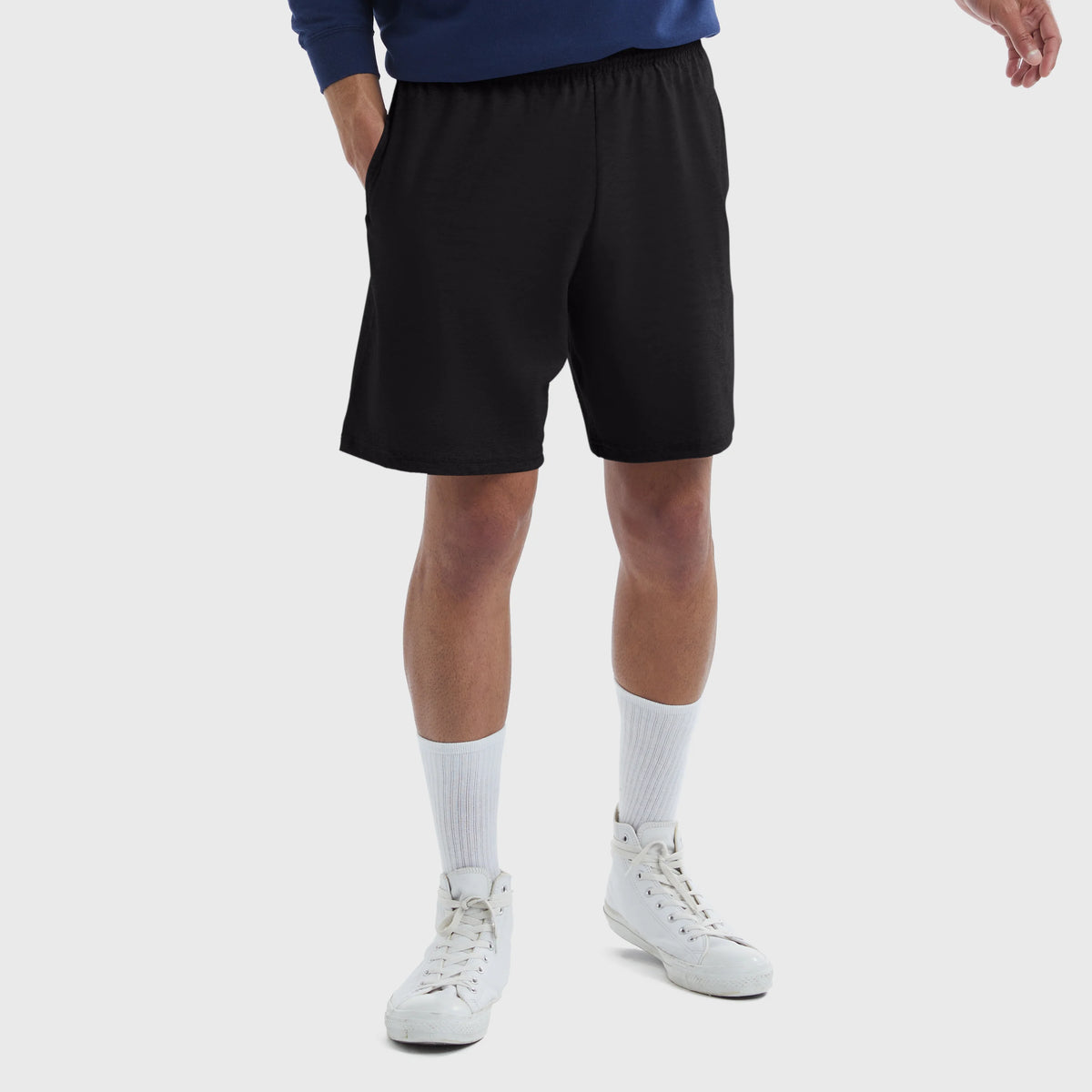 Hanes Essentials Men's Cotton Shorts With Pockets, 7.5"