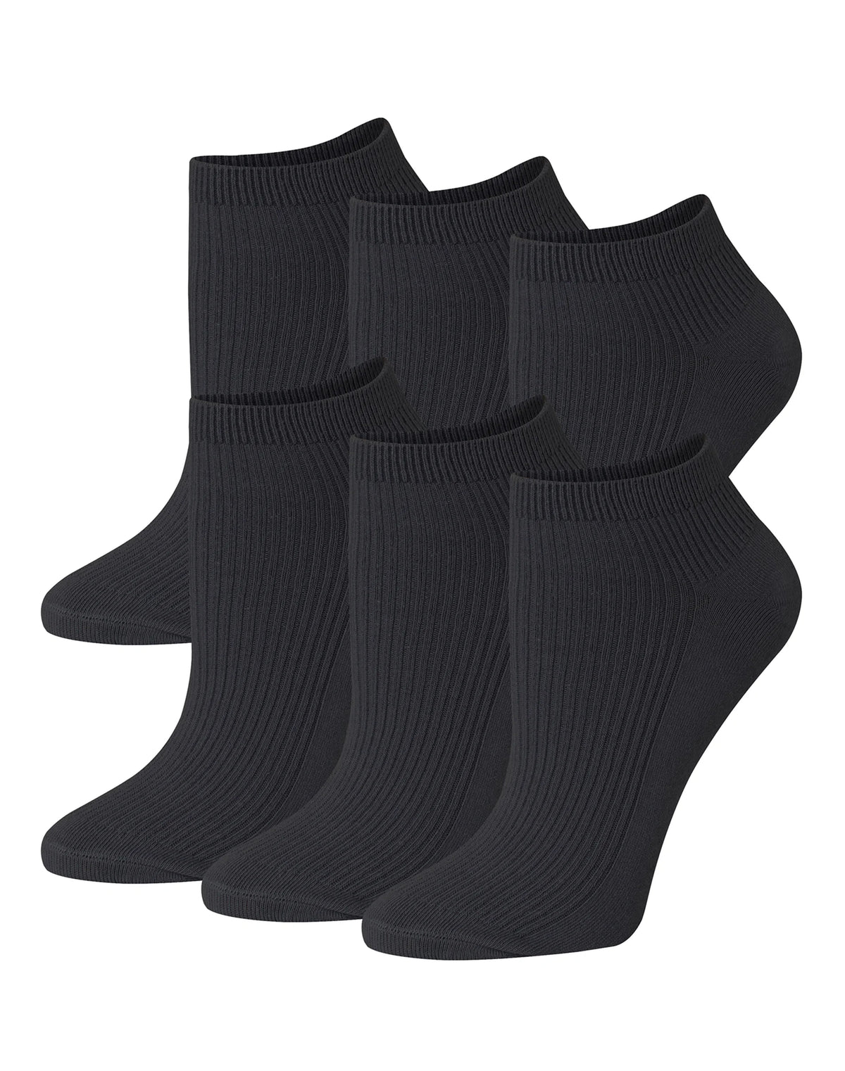 Hanes Originals Women&rsquo;s SuperSoft No Show Socks, 6-Pairs