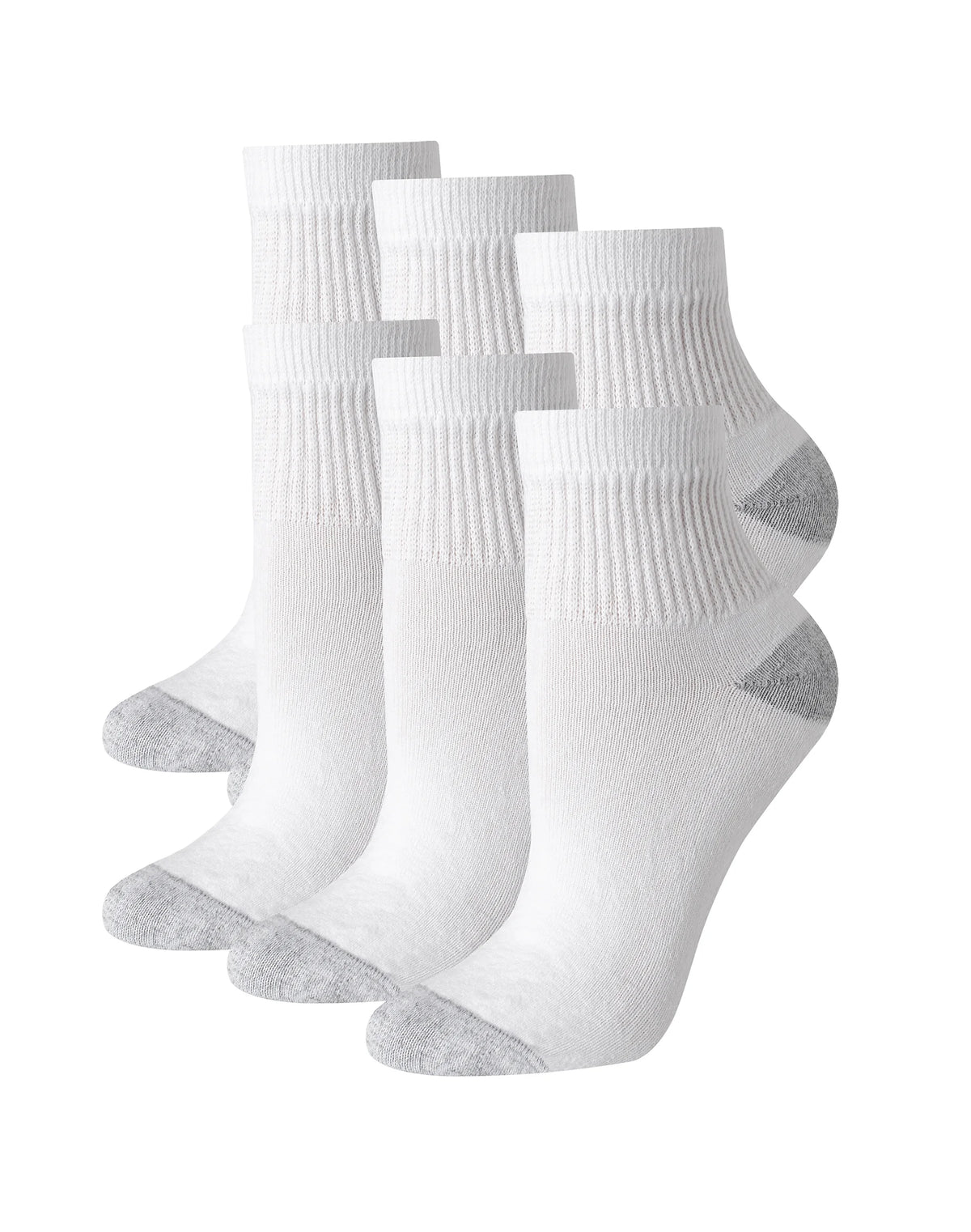 Hanes Women's Ankle Socks, Moisture-Wicking, 6-Pairs