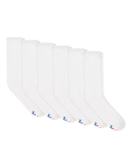 Hanes Performance Men's Cushioned Big &amp; Tall Crew Socks, 6-Pairs