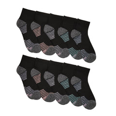 Hanes Moves X-Temp Women&rsquo;s Ankle Socks, 10-Pairs, Shoe Sizes 8-12