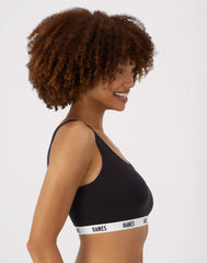 Hanes Originals Women's Pullover Bralette, Moisture-Wicking Stretch Cotton